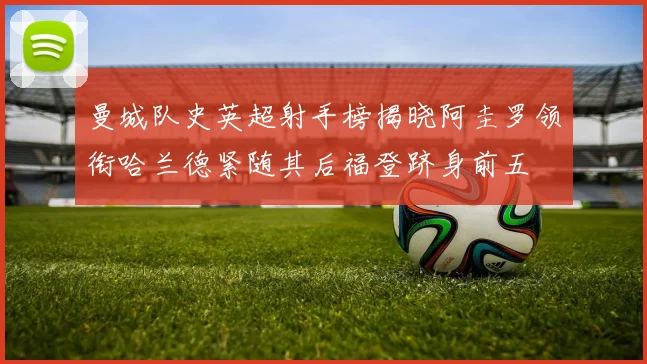 曼城队史英超射手榜揭晓阿圭罗领衔哈兰德紧随其后福登跻身前五